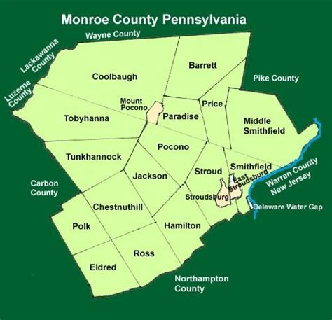 Monroe County Pa Map