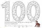 100th Day Coloring Page Free Printable sketch template