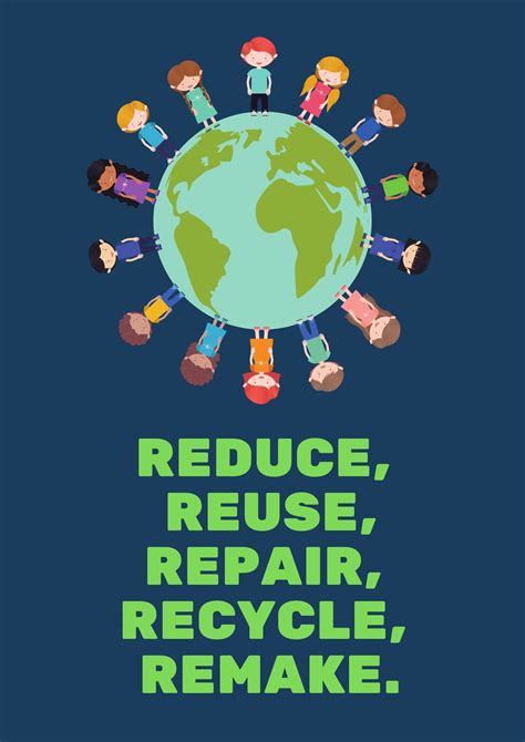 Reduce Reuse Recycle Free Poster - QED - Early Years