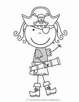 Girl Pirate Coloring Pages  Home sketch template