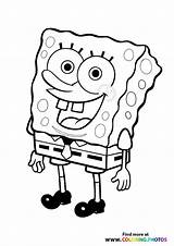 SpongeBob SquarePants  Coloring Pages For Kids sketch template
