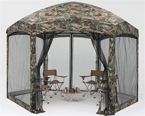 Buy COOSHADE Pop Up Camping Gazebo 6 Sided Instant Screened Canopy Tent Outdoor Screen House ...