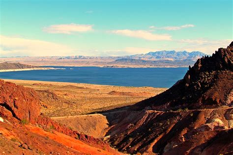 720x1208 resolution | aerial photo of a mountain and lake, lake mead ...