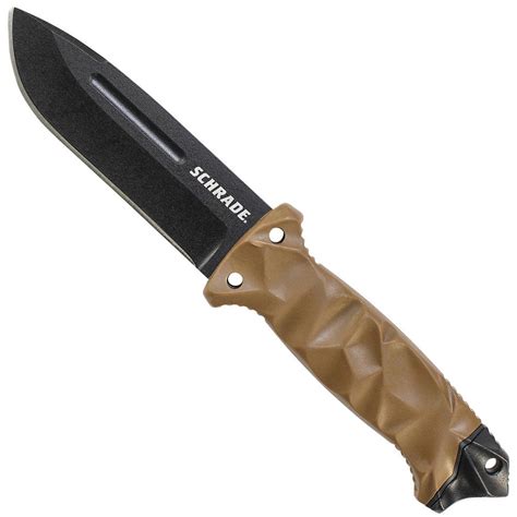 Schrade Full Tang Drop Point 5.10 Inch Fixed Blade Knife | camouflage.ca