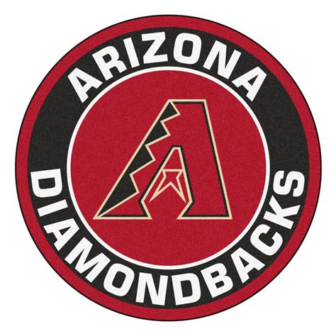 FANMATS MLB Arizona Diamondbacks Black 2 ft. x 2 ft. Round Area Rug 18126 - The Home Depot