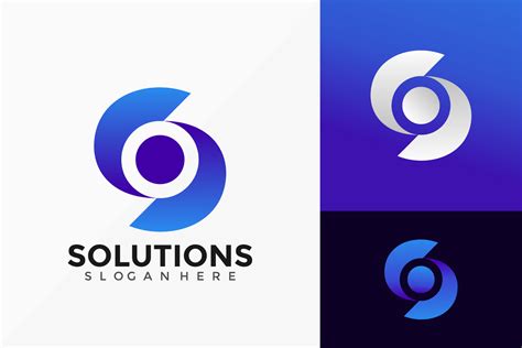 Vector Letter S Solutions Technology Logo Design. Abstract emblem, designs concept, logos ...