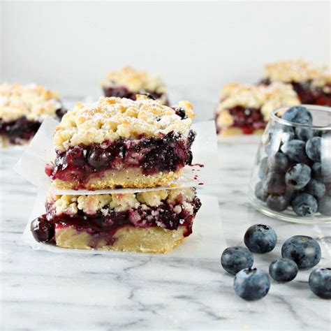 Easy Brown Sugar Blueberry Crumble Bars - Wry Toast