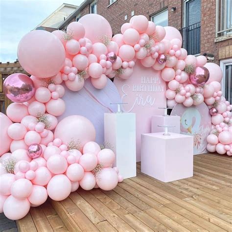 Baby Pink MATTE Balloon Garland Arch Kit for Birthday Baby | Etsy