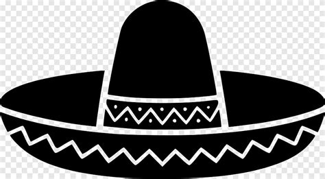 Free download | Sombrero graphy Hat Computer Icons, black and white ...