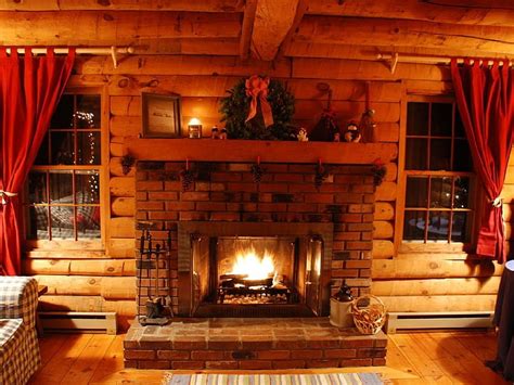 Holiday Log Cabin Fireplace, Cozy Fire HD wallpaper | Pxfuel