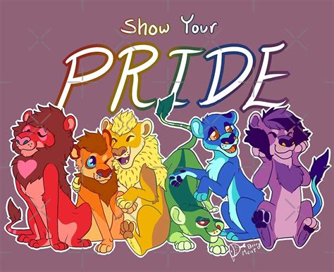 "Pride Lions" by vixndwnq | Redbubble