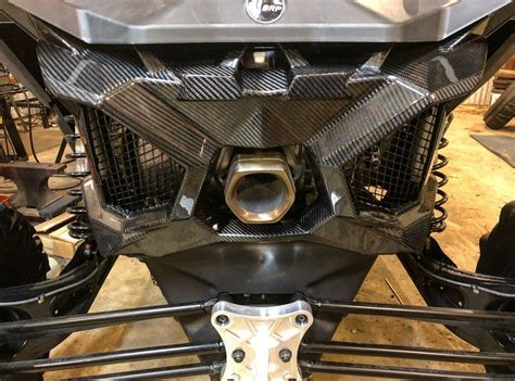 Buy FourWerx Carbon Can-Am Maverick X3 Carbon Fiber Exhaust Surround Rear Shroud at UTV Source ...