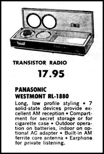 Vintage Advertising For The Panasonic Westmont Model RL-18… | Flickr