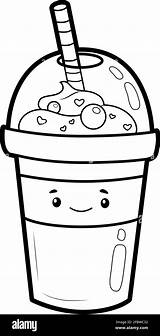 Coloring book Or Page For Kids drink Black And White Vector  sketch template