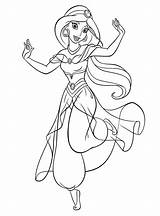 Walt Disney Coloring Pages  Princess Jasmine Characters sketch template