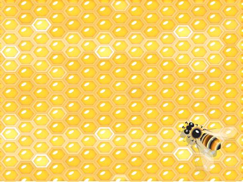 Honey Comb and Bee Powerpoint Templates - Animals & Wildlife - Free PPT ...