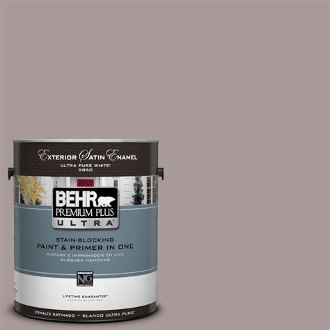 BEHR Premium Plus Ultra 1-Gal. #UL250-8 Smoked Mauve Satin Enamel ...