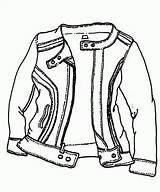 Leather Jacket Coloring Page Sketch sketch template