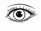 Lovely Eye Coloring  Page sketch template