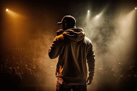 Premium Photo | Hip hop singer on stage during a concertative ai