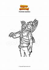 Coloring Page Fortnite ikonik  Supercoloredcom sketch template