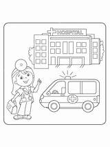 Krankenhaus Ausmalbilder  Kostenlose Malvorlagen sketch template