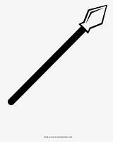 Spear Coloring Page  Line Art Free Transparent Clipart ClipartKey sketch template