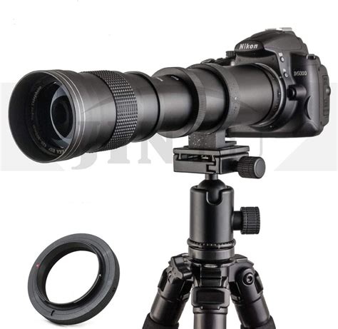 JINTU 420-800mm Manual Telephoto Zoom Lens for Nikon D7100 D80 D90 D600 D5000 D5100 D3200 D7000 ...