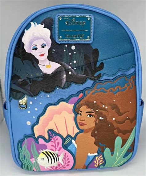DISNEY LITTLE MERMAID Live Action Movie Ariel Ursula Loungefly Mini Backpack NEW $99.99 - PicClick
