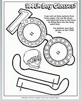 100th Day Printable Glasses School Days 100  Coloring Home sketch template