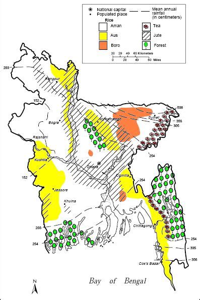 Agriculture Map of Bangladesh - Tourism Directory of Bangladesh