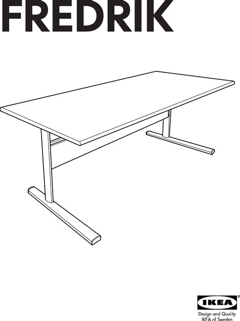 Ikea Fredrik Desk 55X28 Assembly Instruction