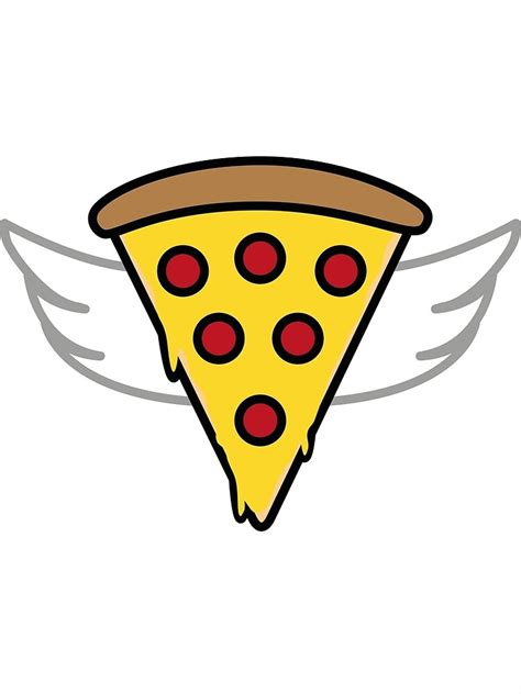 "Flying PIZZA flying PIZZA with wings GIFT" Poster for Sale by Crassmann | Redbubble