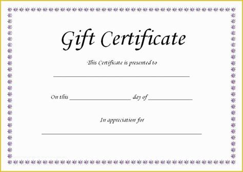 Free Gift Certificate Template Open Office Of 7 Email Gift Certificate ...