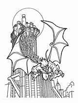 Gargoyles Coloring Pages  Books At Retro Reprints The World sketch template