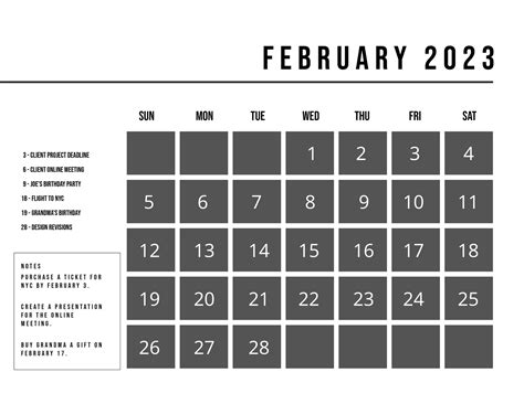 Free Printable February 2023 Calendar Template Download In, 44% OFF