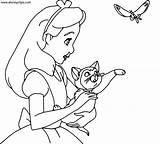 Alice In Wonderland Doorknob Coloring Page  Nation sketch template