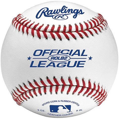 Rawlings 12U Official League ROLB2 Youth Practice Baseball (Single Ball ...