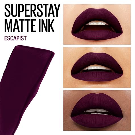 Maybelline SuperStay Matte Ink Liquid Lipstick, Lip Makeup, Escapist, 0.17 fl. oz. - Walmart.com ...