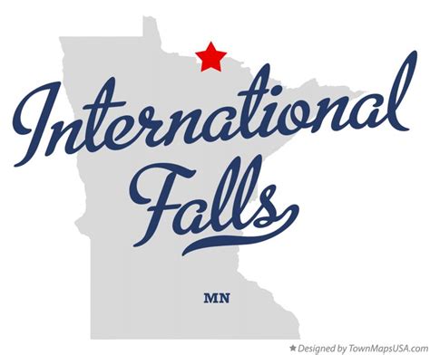 Map of International Falls, MN, Minnesota