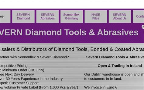 Home Diamond Abrasives Blades Discs Severn Diamond