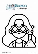 Scientist Coloring Pages For Kids – Free Printables  Art & Craft sketch template