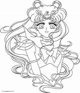 Super Sailor Moon Coloring Pages sketch template