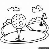 Golf Course Coloring Pages sketch template