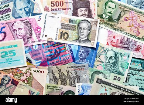 World banknotes collage and background Stock Photo - Alamy