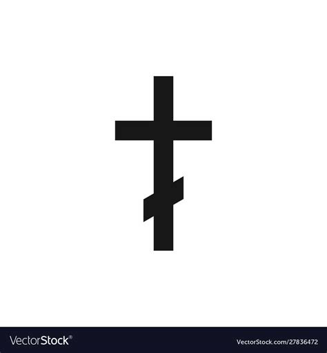 Orthodox christianity symbol religion icon Vector Image