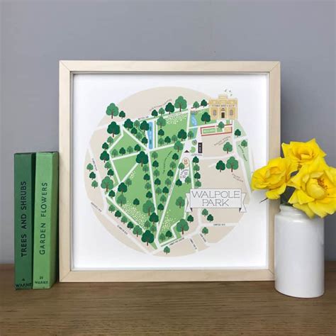 Walpole Park Illustrated Map Print