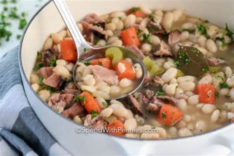 Great Northern Beans and Ham {Quick & Easy} - Spend With Pennies