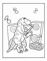 Coloring Pages Saxophone sketch template