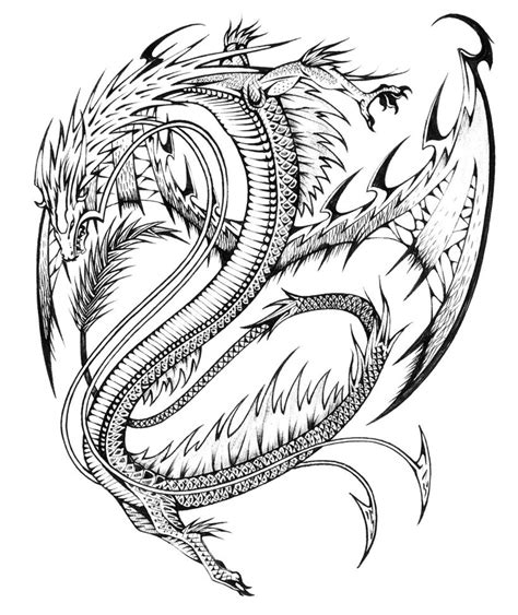 Dragon #5709 (Animals) – Free Printable Coloring Pages